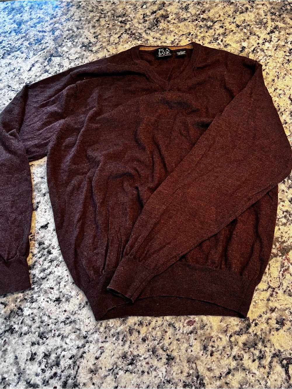 Jos. A. Bank Men's V-Neck Sweater in Brown